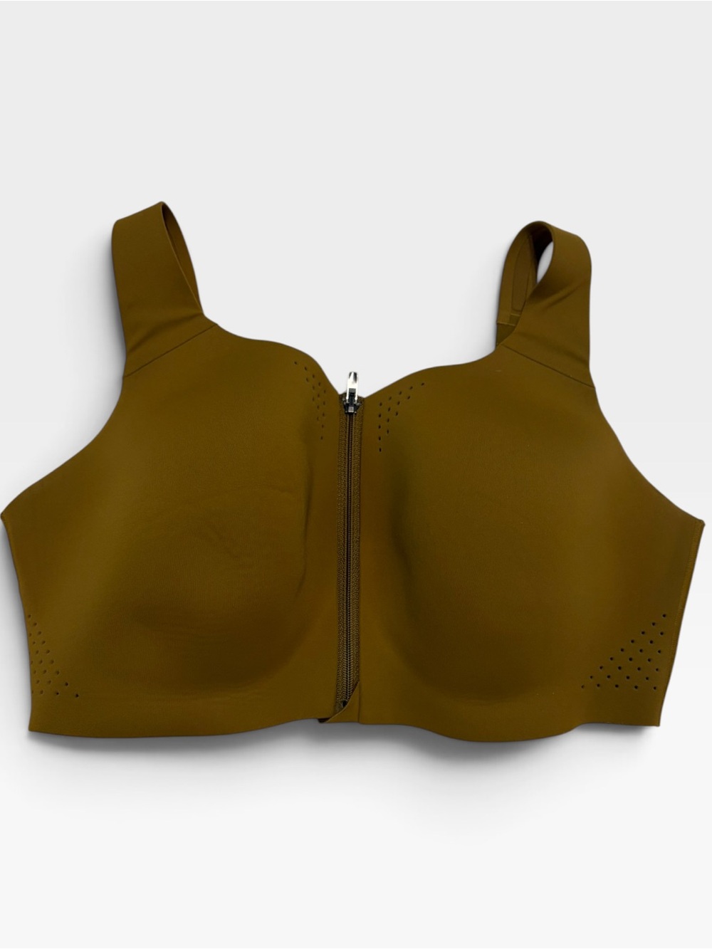 VSX Victoria’s Secret Featherweight Max Front-Close Sports Bra Olive Green 38DDD